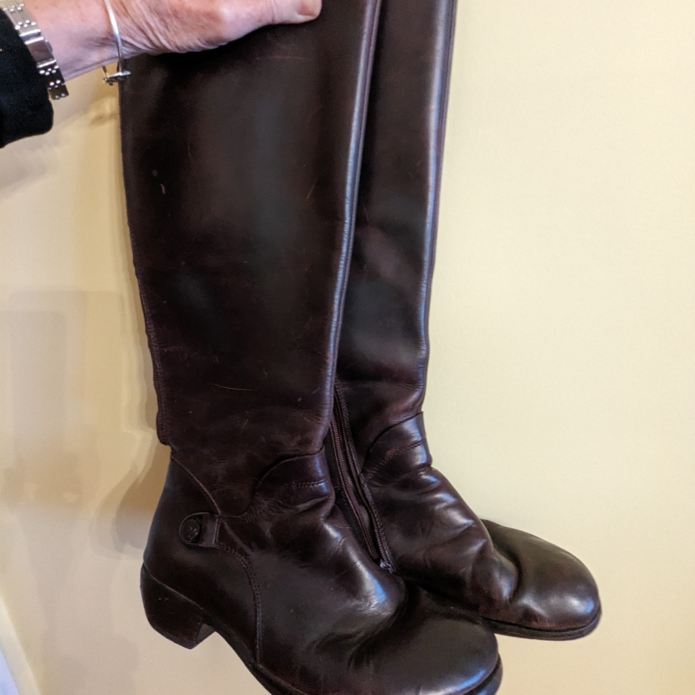 BED STU boots, knee high brown leather, vintage, size 9